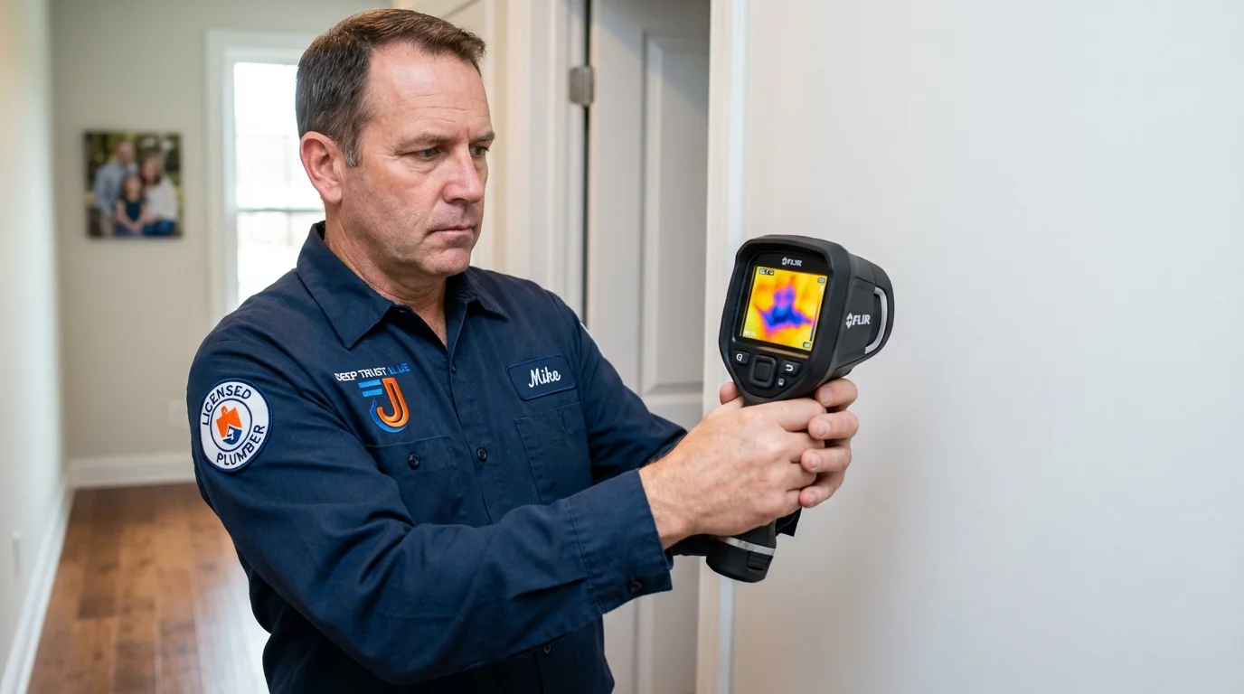 Thermal imaging leak detection by Johns Plumbing LLC in Meraux